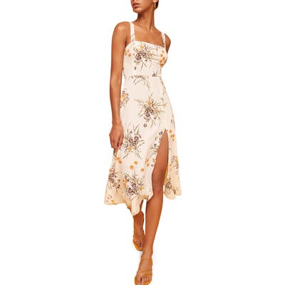 Reformation Nectarine Midi Sundress, White