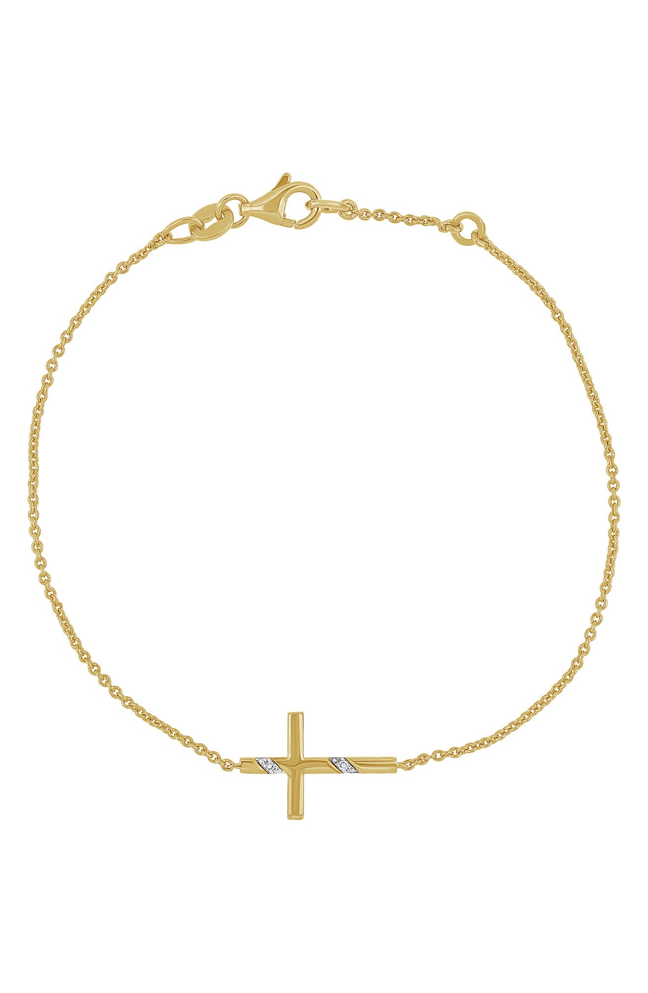 diamond cross bangle bracelet