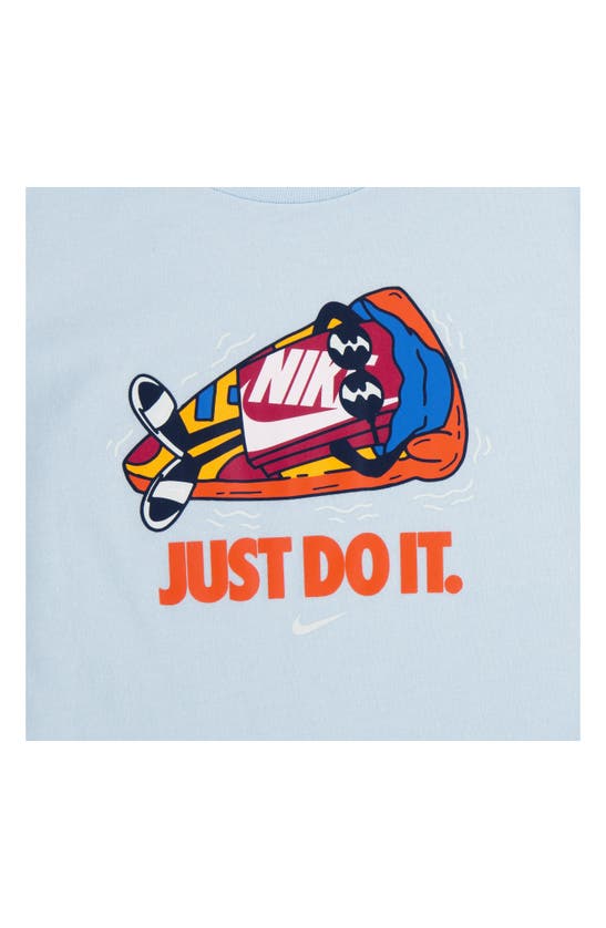 Shop Nike Kids' Boxy Graphic T-shirt In Glacier Blue