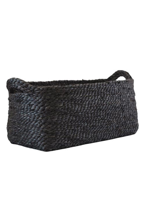 Will & Atlas Rectangular Jute Tray in Charcoal at Nordstrom