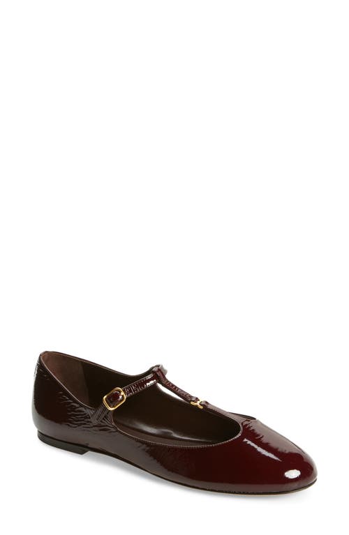 Shop Chloé Marcie Mary Jane Flat In 620 Plum Purple