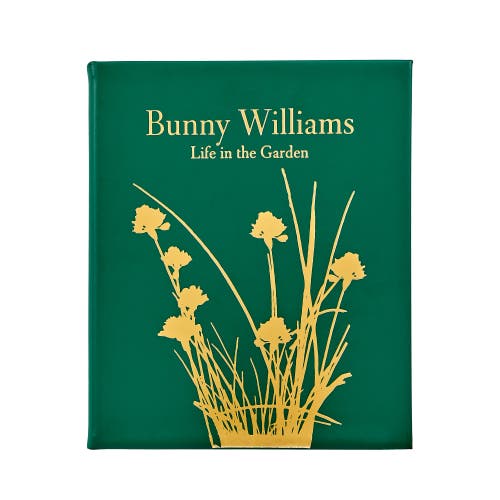 Graphic Image Bunny Williams Life in the Garden Leather Coffee Table Book in Emerald 