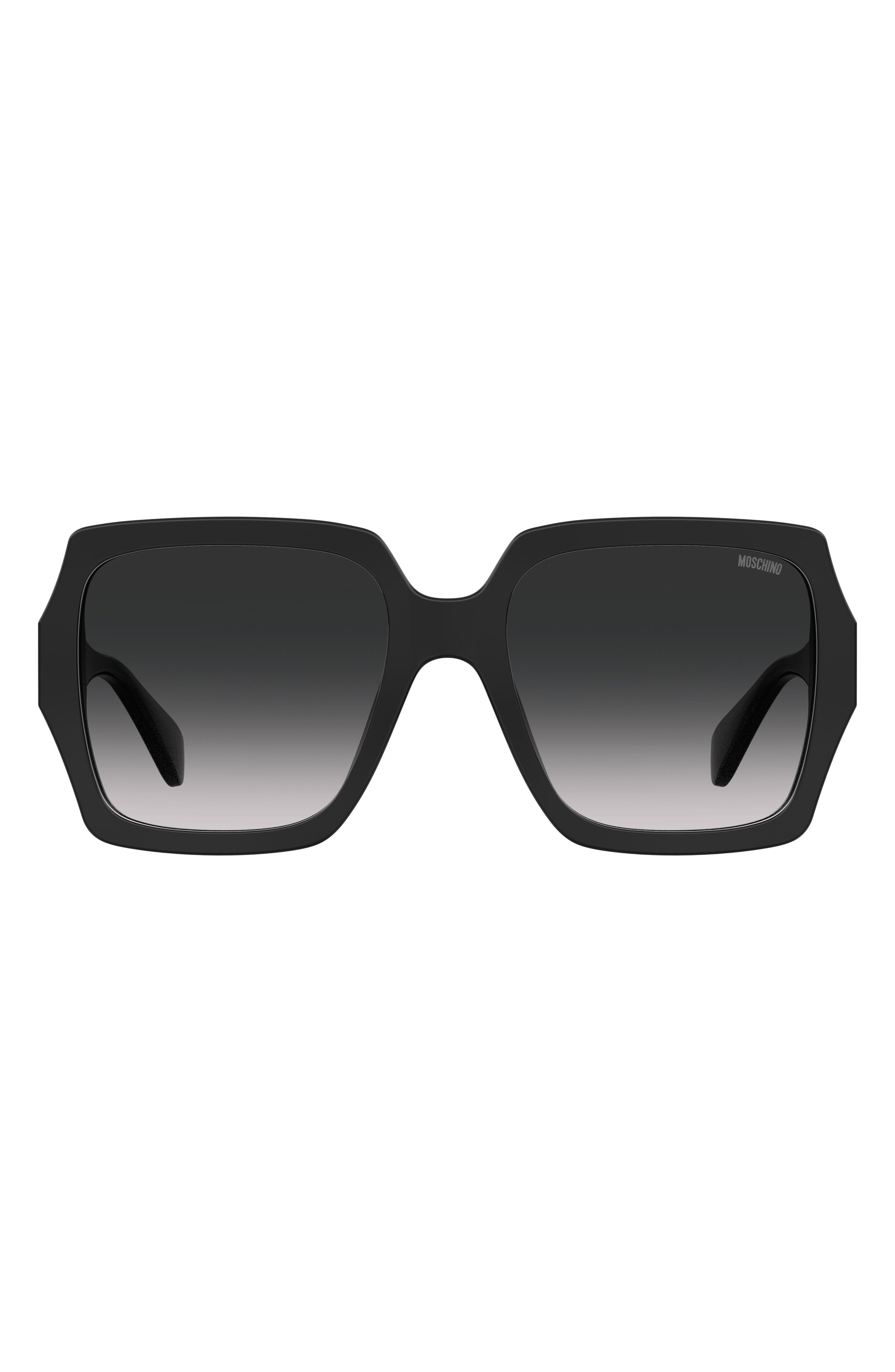 moschino 56mm square sunglasses