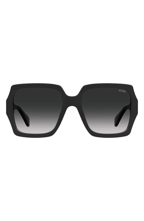 Moschino 56mm Gradient Square Sunglasses in Black at Nordstrom