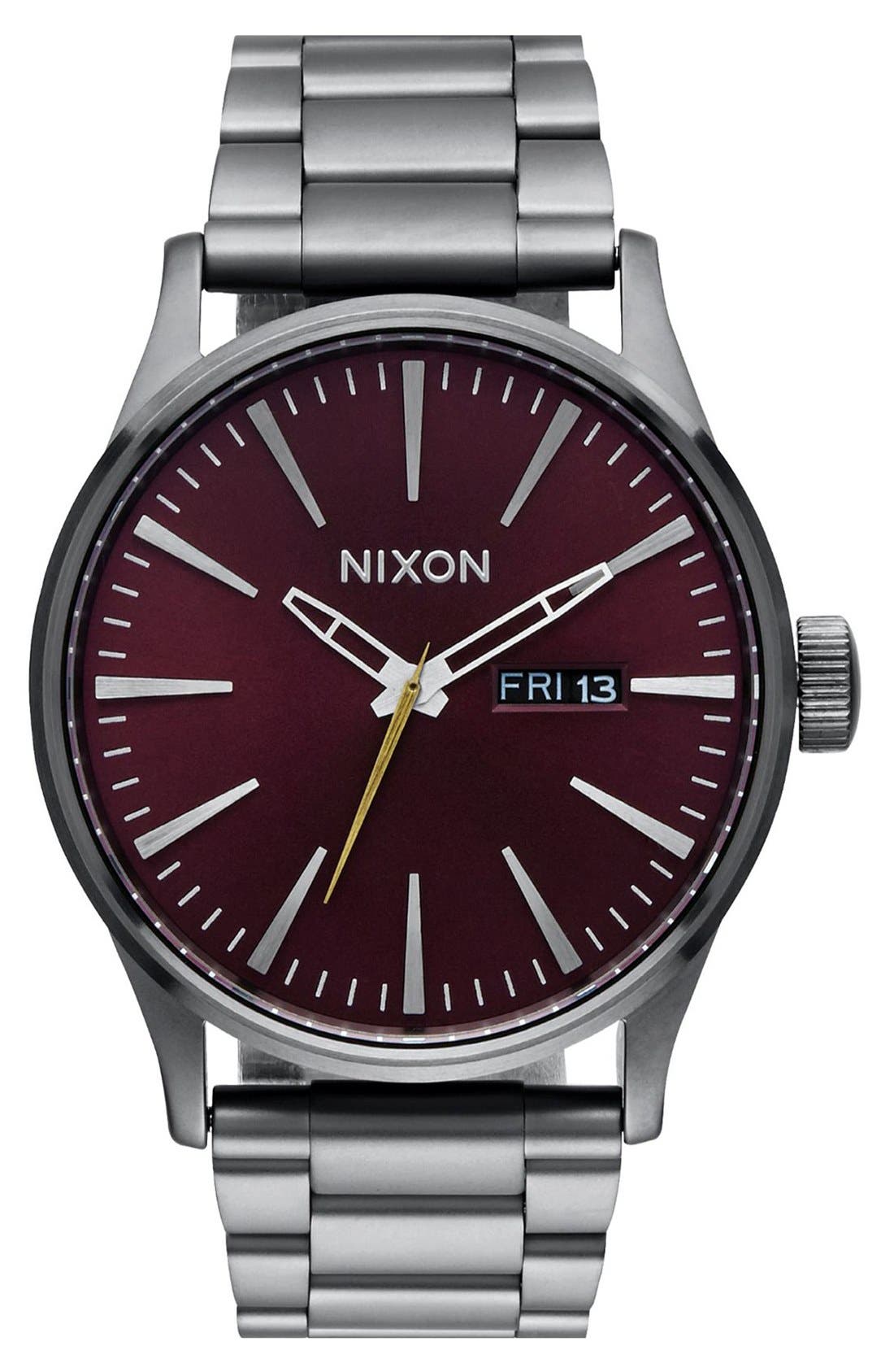 nixon sentry bracelet watch