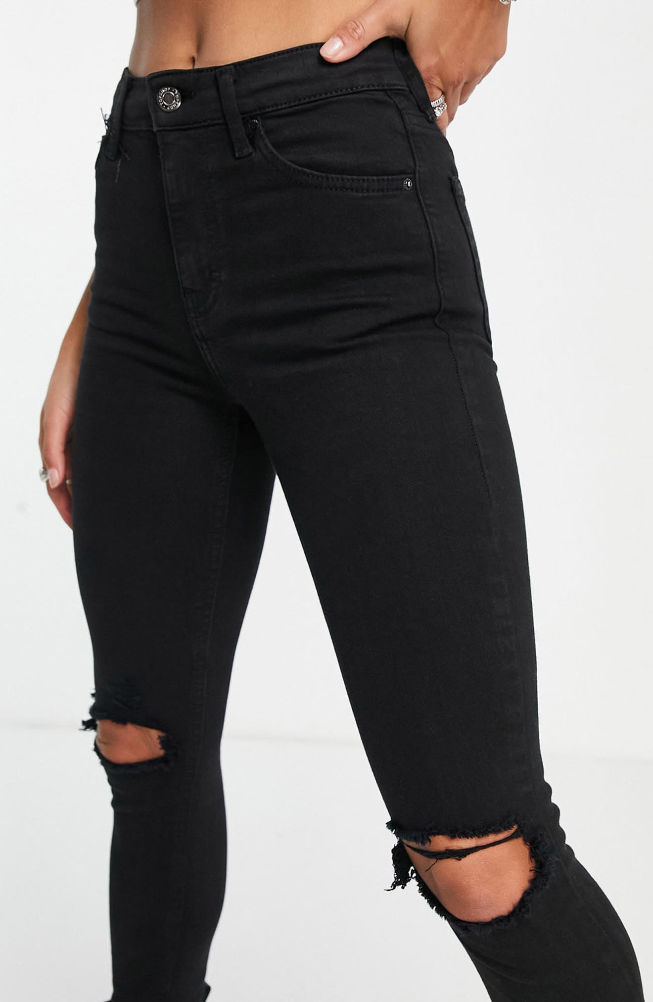 high waisted ripped jeans topshop 