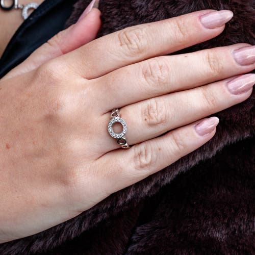 Lucy Quartermaine Multi Halo Ring In Sterling Silver