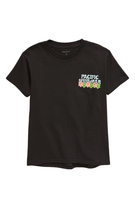 Pacsun Kids' Gratitude Graphic T-shirt In Black