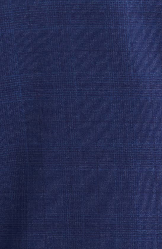 Shop Peter Millar Glen Plaid Tailored Fit Wool Suit In Blue