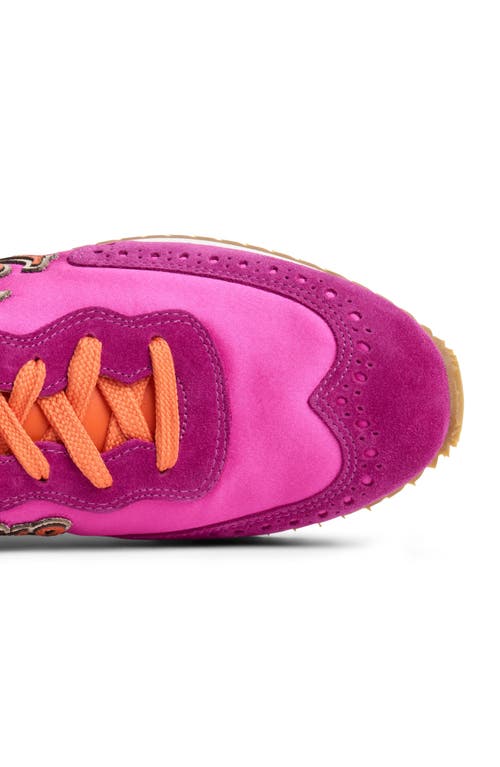 Shop The Office Of Angela Scott The Switzer Sneaker In Fuchsia