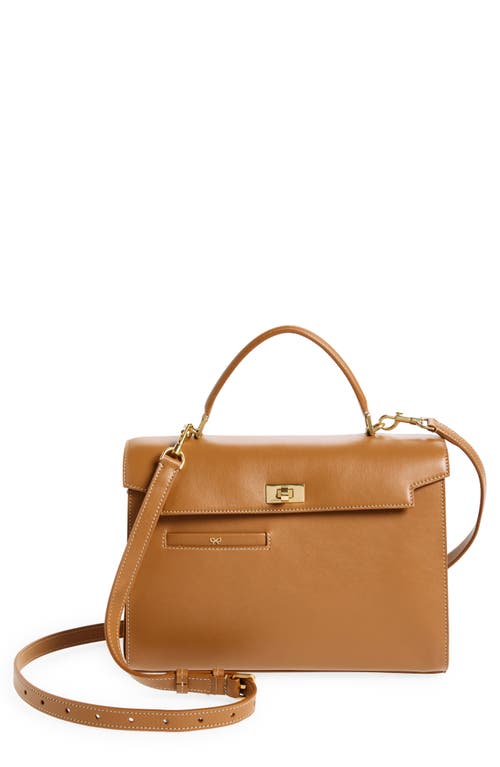 Anya Hindmarch Mortimer Leather Top Handle Bag in Pecan at Nordstrom