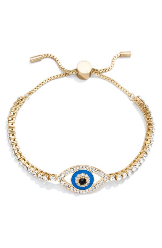 Baublebar Aini Evil Eye Tennis Bracelet In Blue/gold