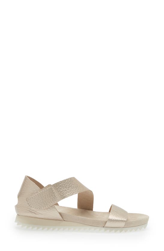 Shop Pedro Garcia Jedda Strappy Wedge Sandal In White Gold Cervo