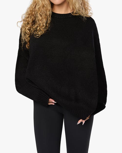 Shop Weworewhat Oversized Crew Neck Sweater In Black