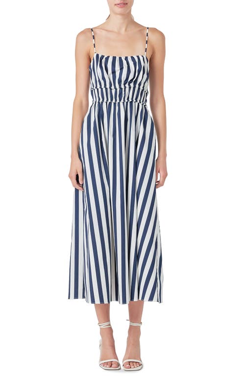 ENGLISH FACTORY ENGLISH FACTORY STRIPE TIE BACK SUNDRESS