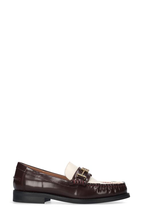 Bibi Lou Tina Bit Loafer In Burgundy