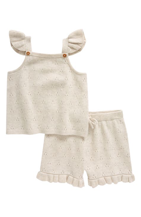 Cap Sleeve Sweater & Shorts Set (Baby)