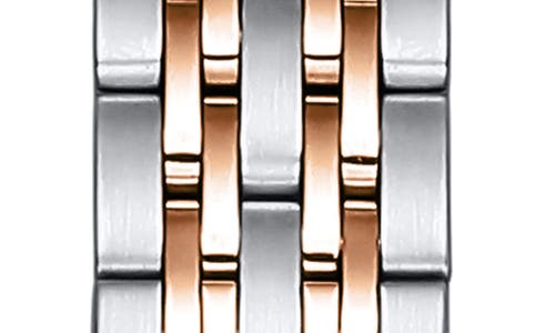 The Posh Tech 22mm Apple Watch® Bracelet Watchband In Silver/rose Gold