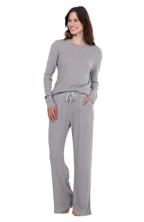 Honeydew Under The Stars Waffle Knit Pajama Pants In Sleet