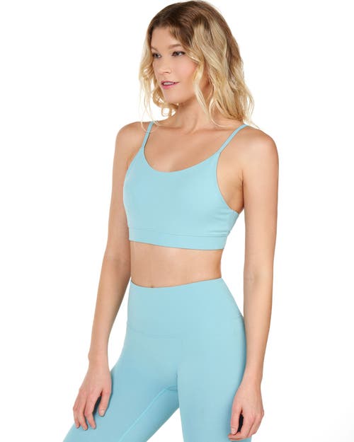 Shop Rebody Active Cammie Cloudlux Bra In Blue Nile