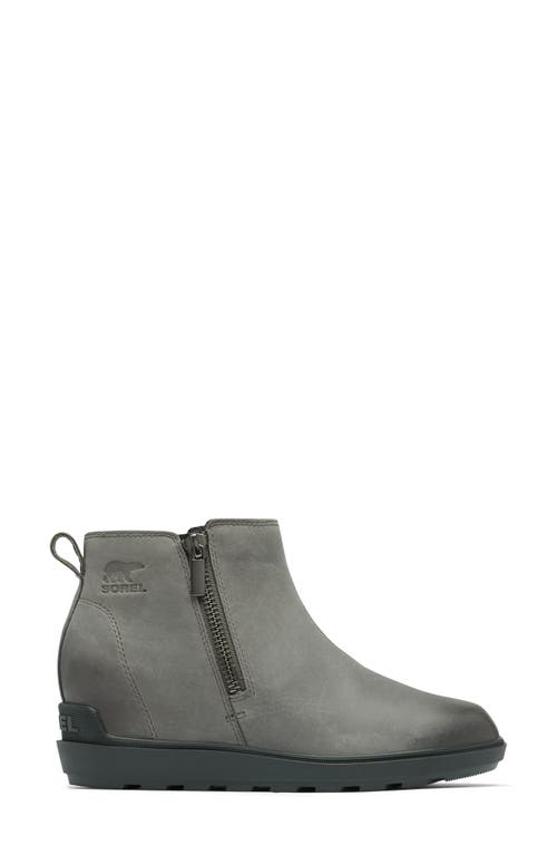 Shop Sorel Evie Ii Zip Waterproof Ankle Boot In Quarry/grill