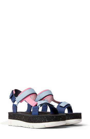 Camper Oruga Up Sport Sandal In Blue/pink