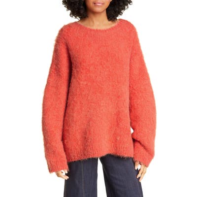 Cinq A Sept Daniella Wool & Alpaca Blend Sweater, Orange