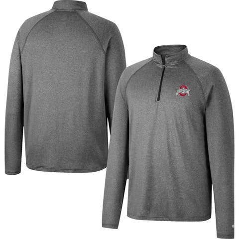 Outerstuff Men's Brown Cleveland Browns Combine Authentic Raglan Quarter-Zip Top Size: Medium