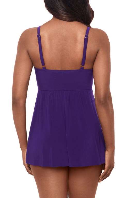 Shop Miraclesuit ® Twisted Sister Adora Skirted One-piece Swimsuit In Mulberry