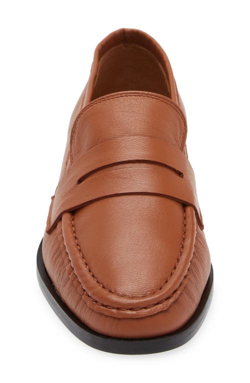 Shop Atp Atelier Airola Penny Loafer In Brandy