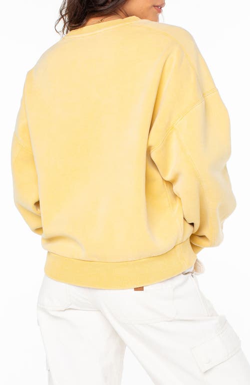 Shop Roxy Oasis Haze Sweatshirt In Sauterne