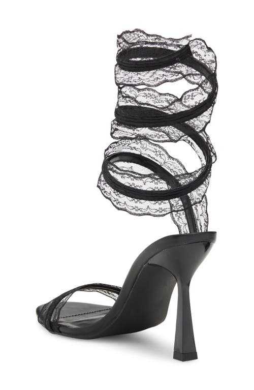 Wild Diva Lounge Shylee Wrap Sandal In Black