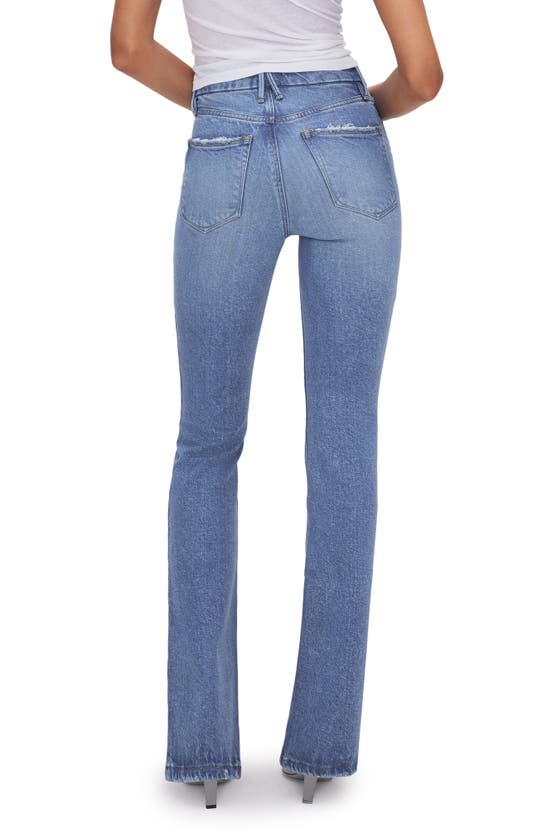 Shop Good American Good Classic Slim Bootcut Jeans In Indigo627