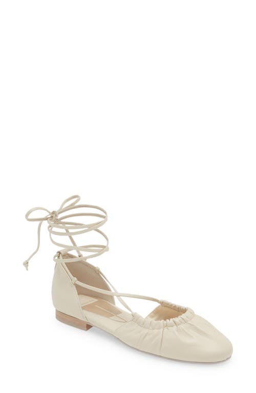 Dolce Vita Cancun Ankle Tie Flat Leather at Nordstrom,