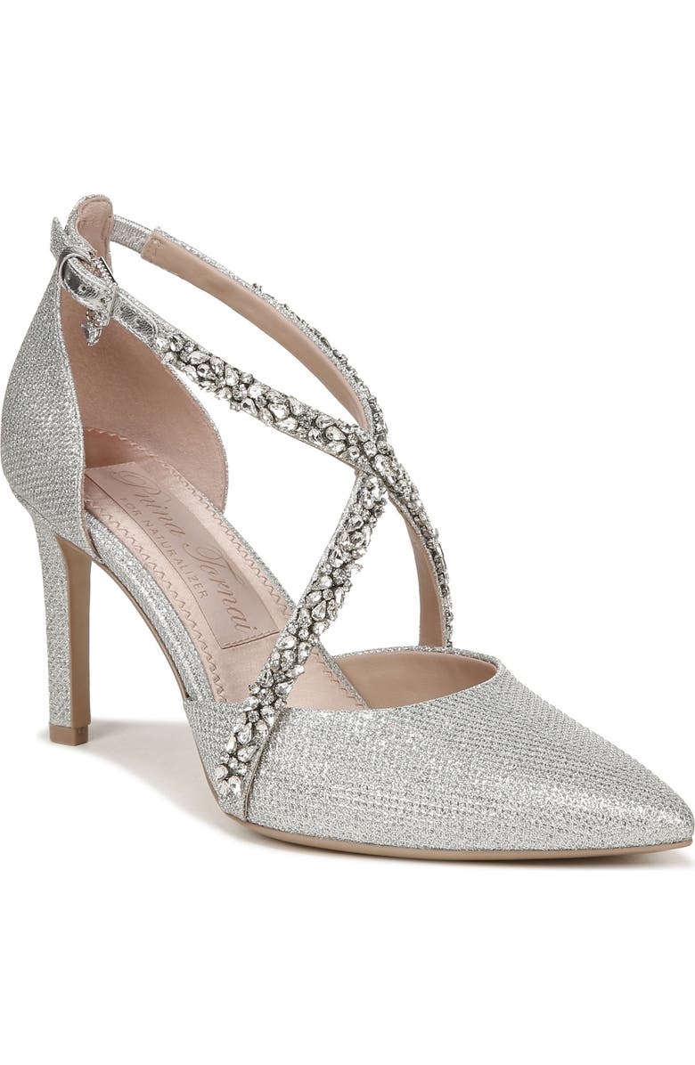 Naturalizer Pnina Tornai for Naturalizer Sevgi Pointed Toe Pump, Main, color, Silver Fabric