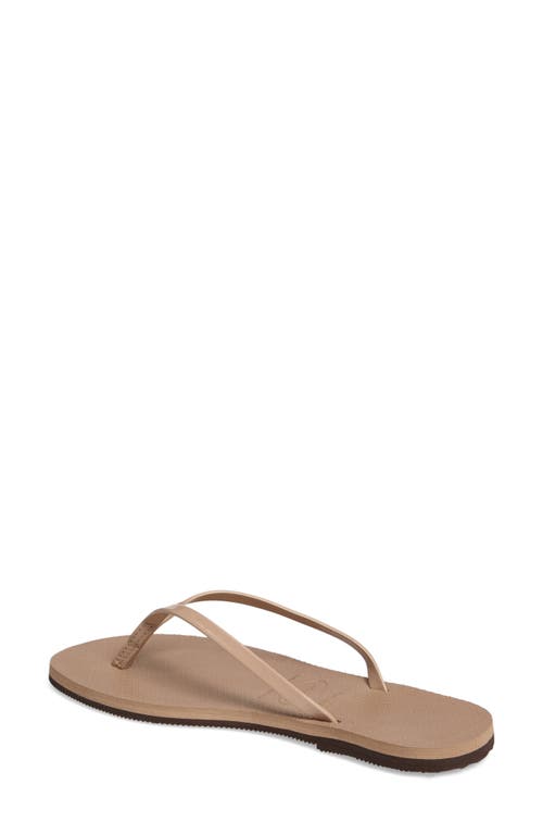 Shop Havaianas You Flip Flop In Rose Gold/gold