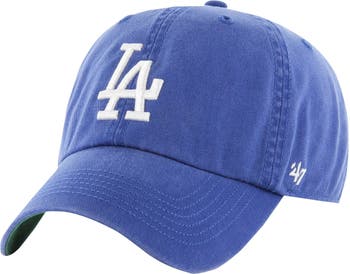 Men's '47 Royal Los Angeles Dodgers Sure Shot Classic Franchise Fitted Hat Size: Small