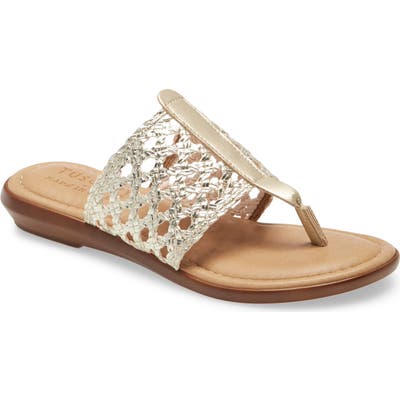 Tuscany By Easy Street Carlina Flip Flop, Metallic