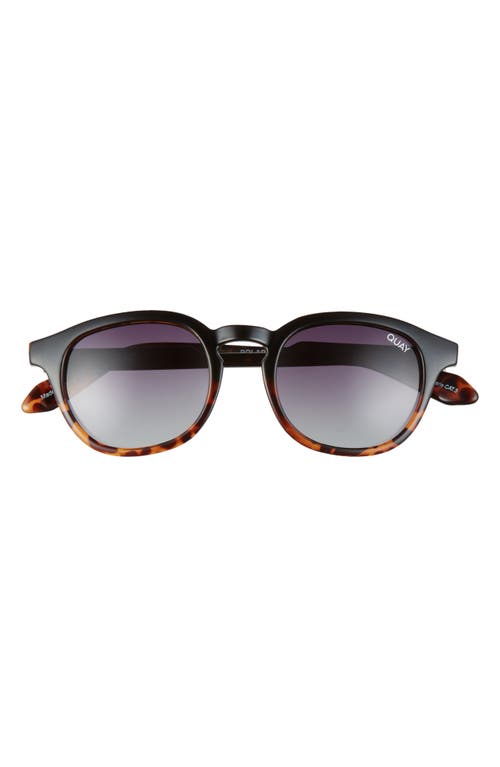 Shop Quay Australia Walk On 47mm Polarized Sunglasses In Black To Tort/smoke Lens