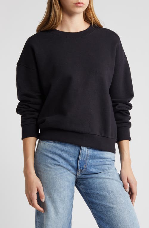 Jovie Crewneck Sweatshirt in Jet Black