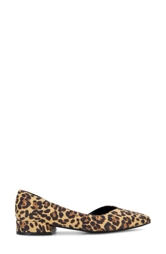 Shop Kenneth Cole Carmina Half D'orsay Flat In Animal