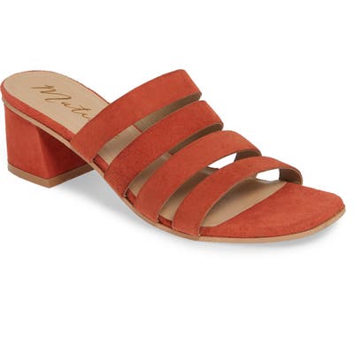 Matisse Paris Strappy Slide Sandal, Orange