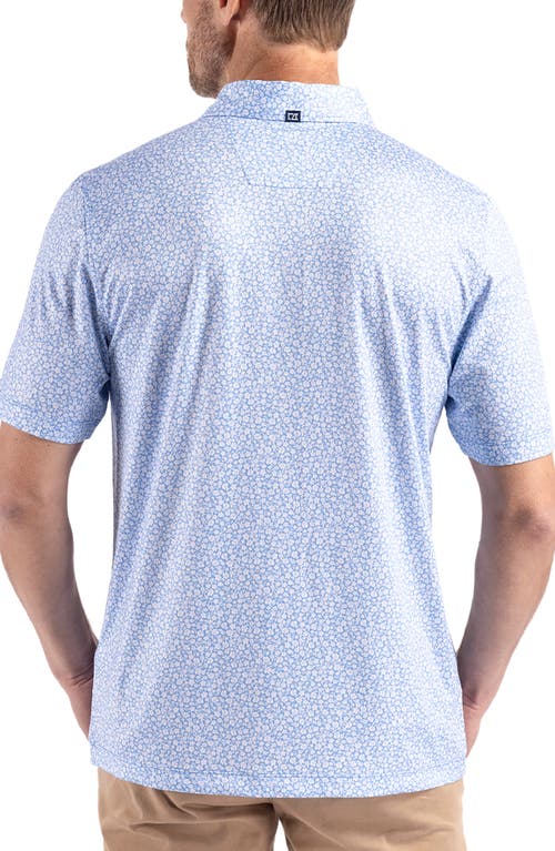 Cutter & Buck Pike Flora Print Polo In Atlas