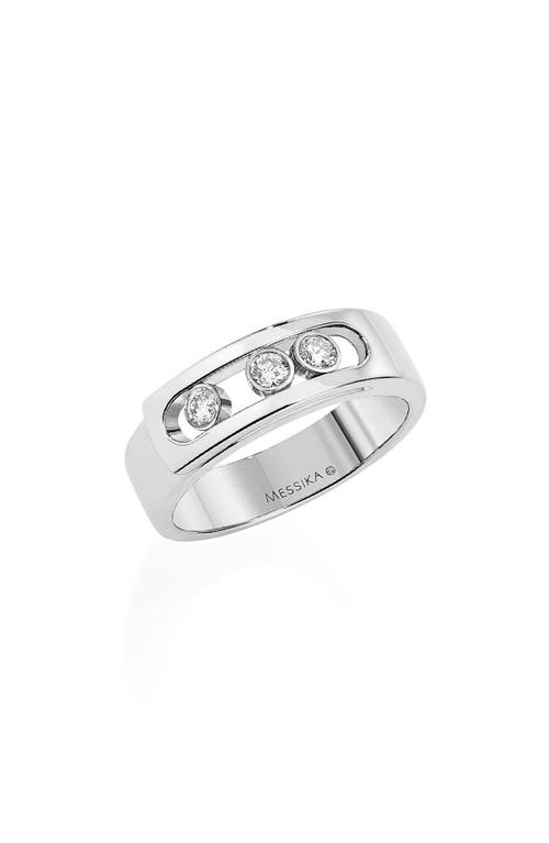 Messika Move Noa Diamond Band Ring in White Gold at Nordstrom, Size 7.25