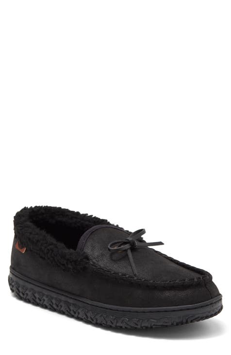 Rugged Lodge Faux Shearling Moccasin