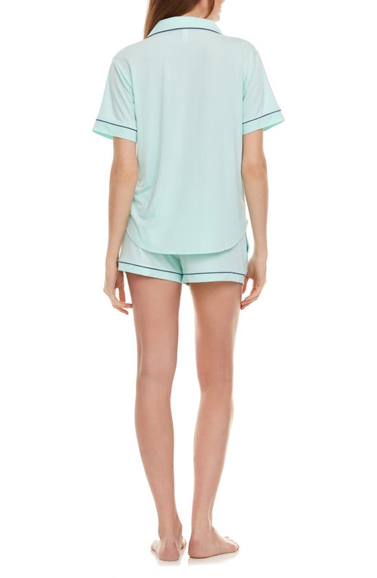 Shop Flora By Flora Nikrooz Annie Shirt & Shorts 2-piece Pajama Set In Mint