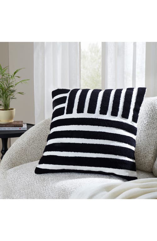 Shop Renwil Stella Stripe Accent Pillow In Black