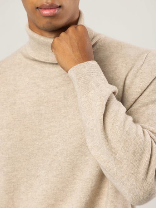 Shop Gobi Cashmere Turtle Neck In Warm Grey