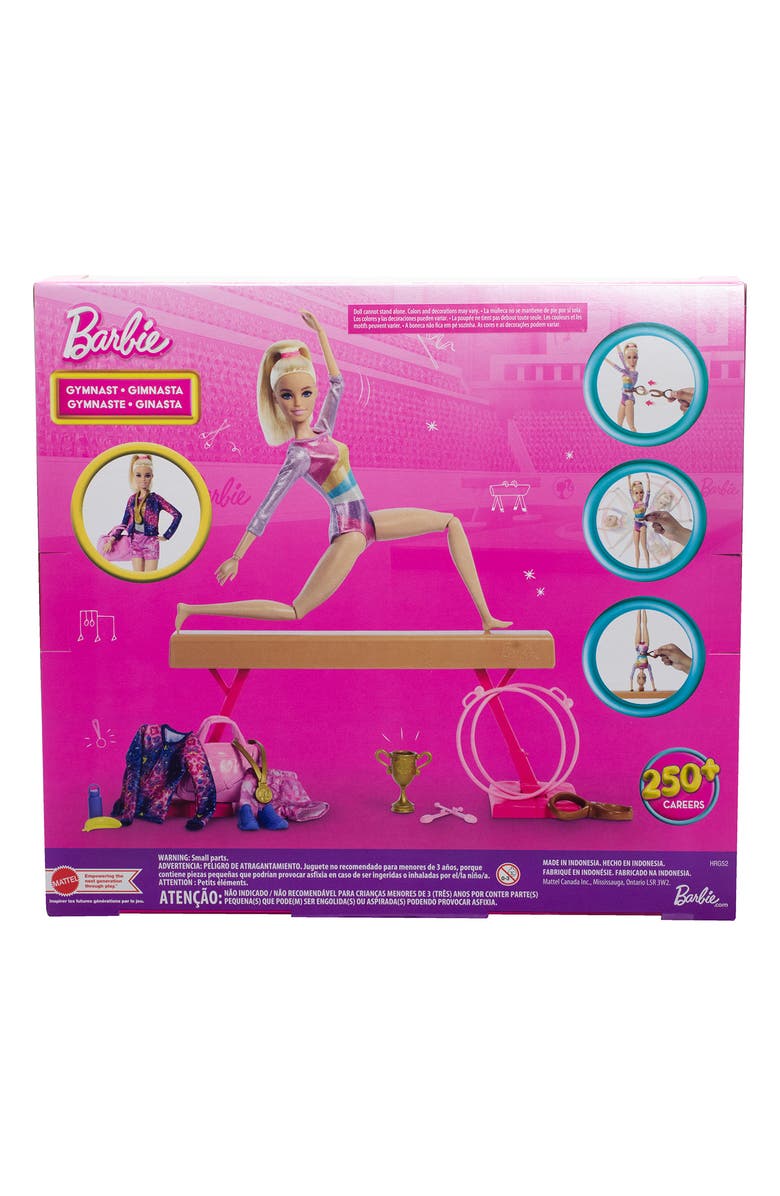 Mattel Barbie® Gymnastics Playset with Doll, Balance Beam & 10