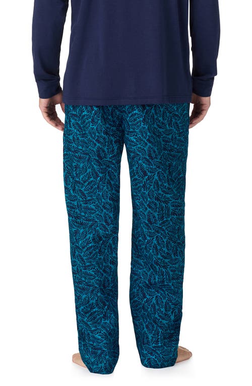 Shop Tommy Bahama Cotton Pajama Pants In Blue/novel